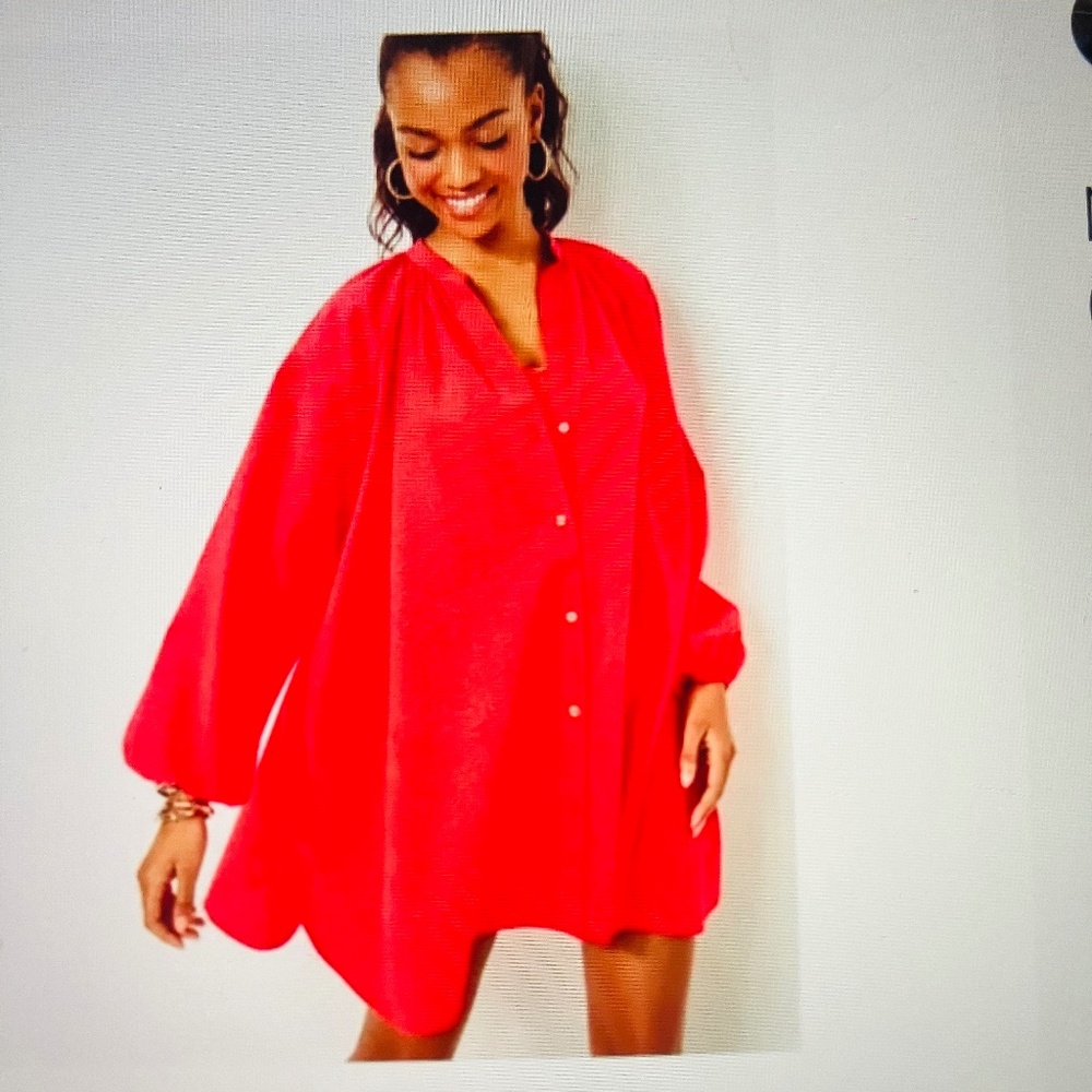 Lilly Pulitzer Andrae Coverup Red
